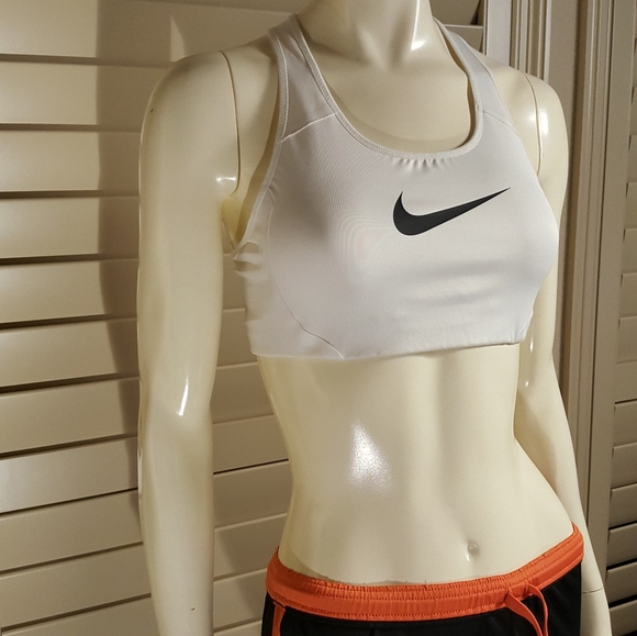 Nike Other - Nike Dri Fit Supportive White Sports Bra